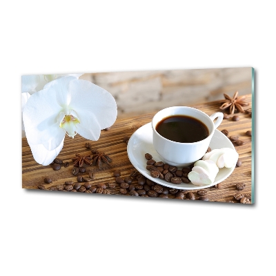 Glass picture print Cup of coffee