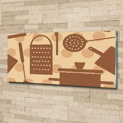 Glass wall art Kitchen tools