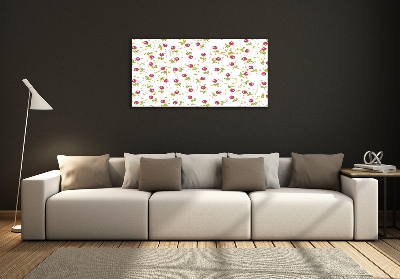 Wall art on glass Cherry