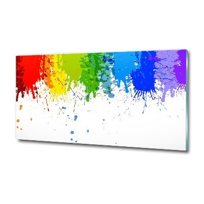 Wall art on glass Rainbow spots