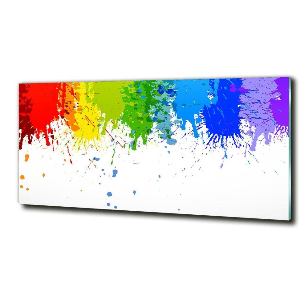 Wall art on glass Rainbow spots