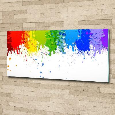 Wall art on glass Rainbow spots