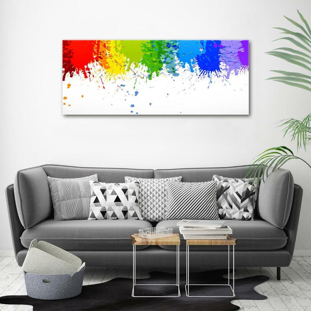 Wall art on glass Rainbow spots