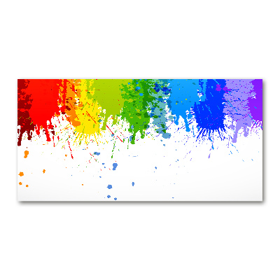 Wall art on glass Rainbow spots