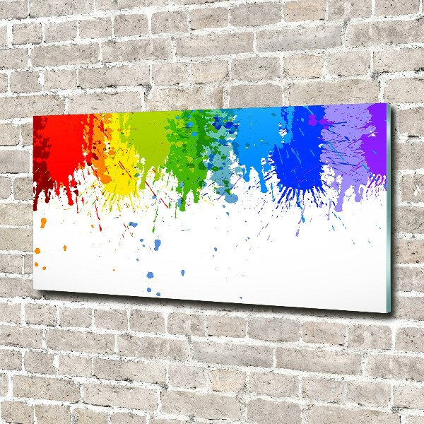 Wall art on glass Rainbow spots