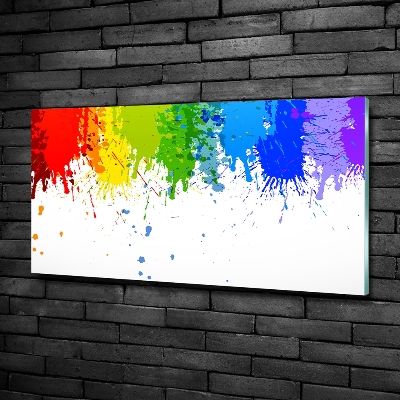 Wall art on glass Rainbow spots