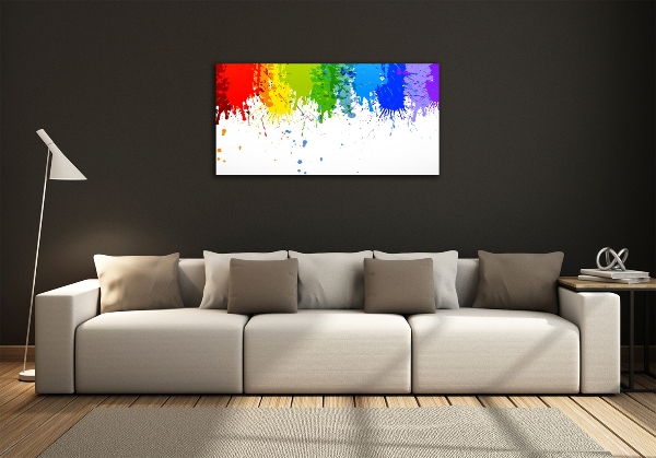 Wall art on glass Rainbow spots