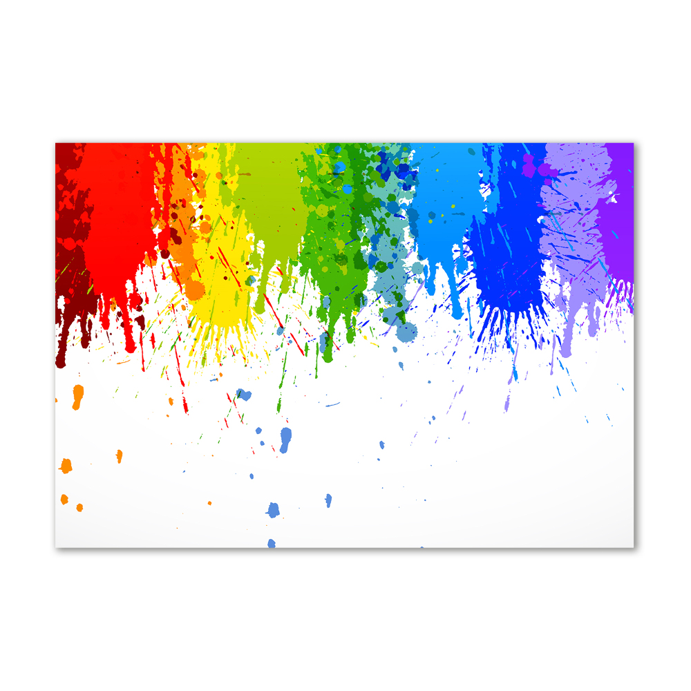 Wall art on glass Rainbow spots