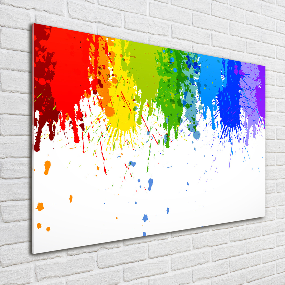 Wall art on glass Rainbow spots