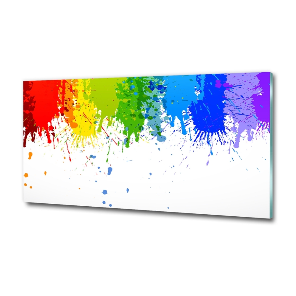 Wall art on glass Rainbow spots