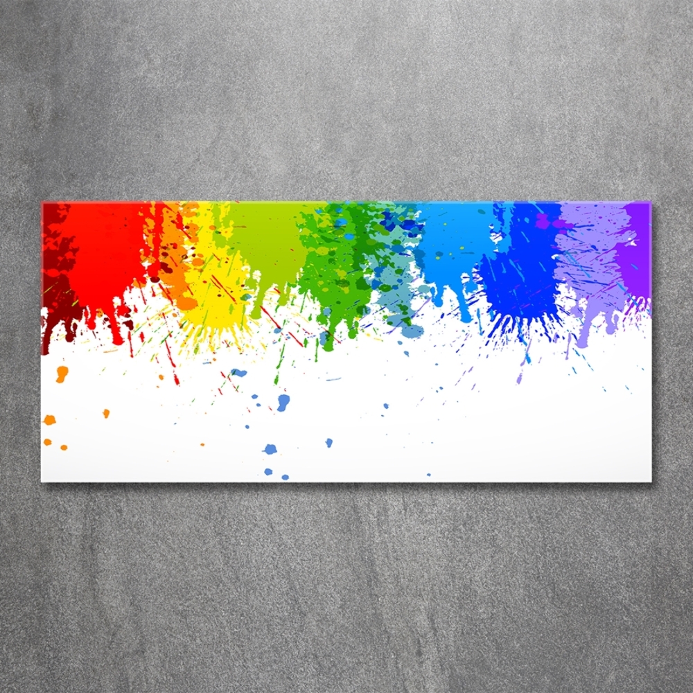 Wall art on glass Rainbow spots