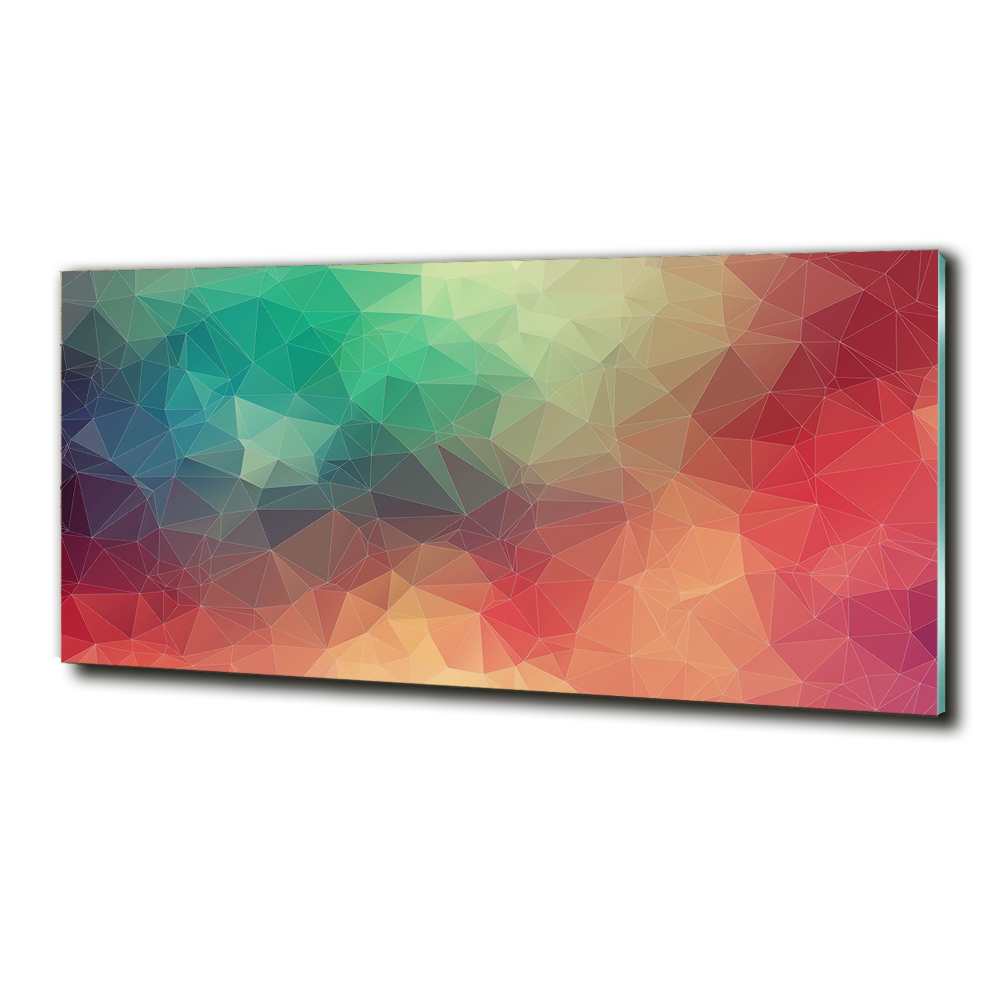 Glass art print Geometric background