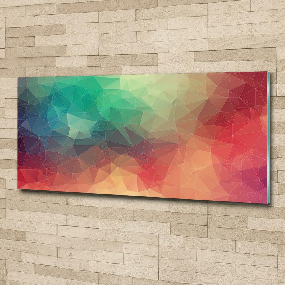 Glass art print Geometric background