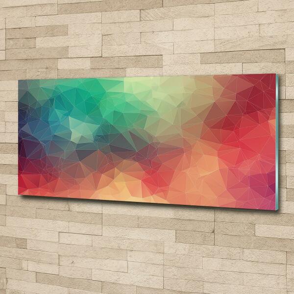 Glass art print Geometric background