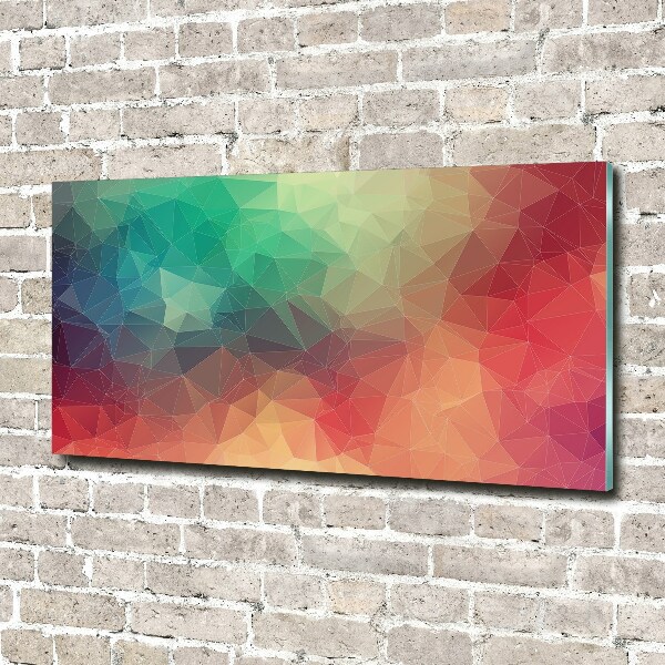 Glass art print Geometric background