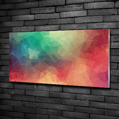 Glass art print Geometric background