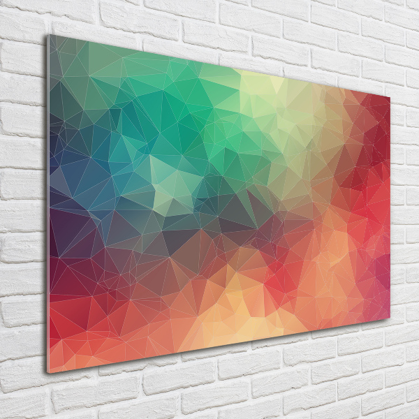 Glass art print Geometric background