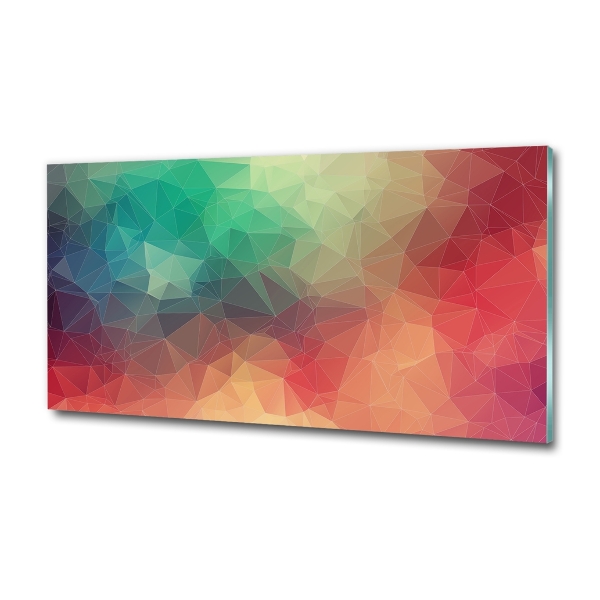 Glass art print Geometric background