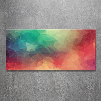 Glass art print Geometric background