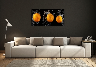 Wall art on glass Oranges and water