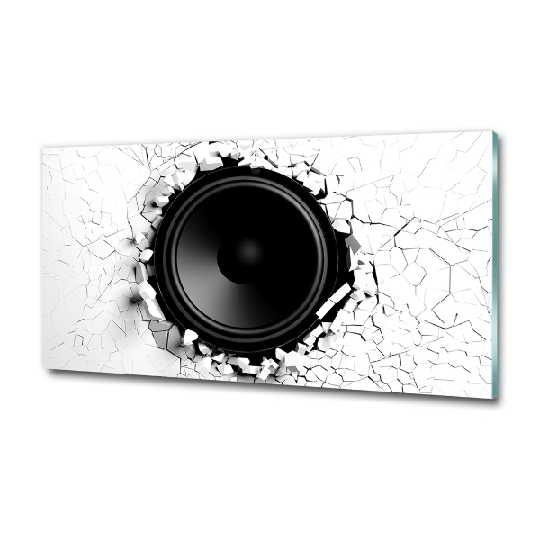 Wall art on glass Loudspeaker