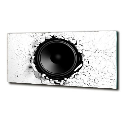 Wall art on glass Loudspeaker