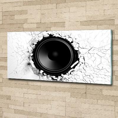 Wall art on glass Loudspeaker