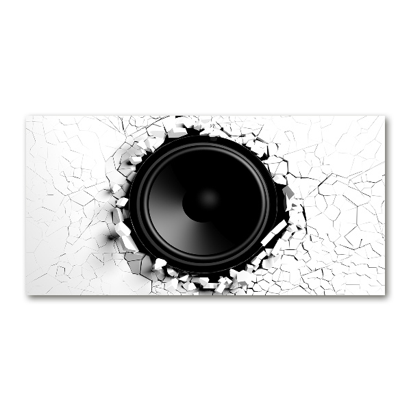 Wall art on glass Loudspeaker