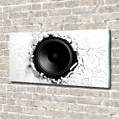 Wall art on glass Loudspeaker