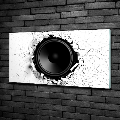 Wall art on glass Loudspeaker