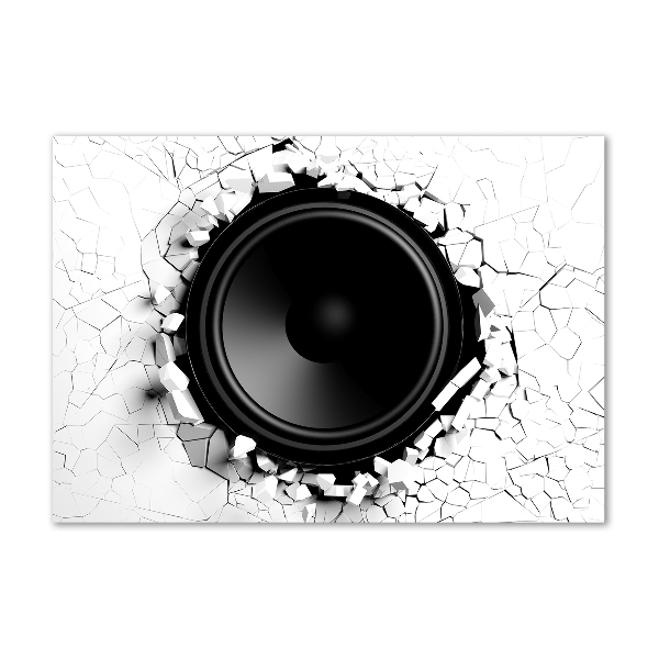 Wall art on glass Loudspeaker