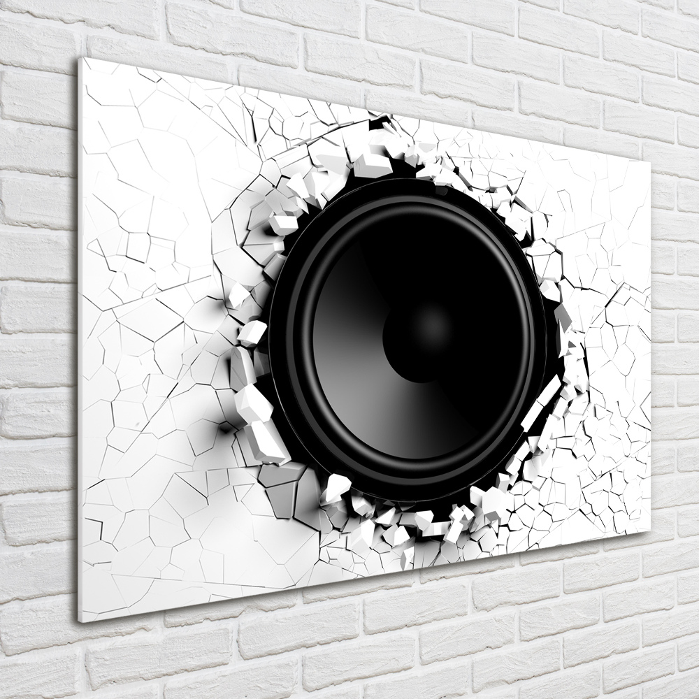 Wall art on glass Loudspeaker