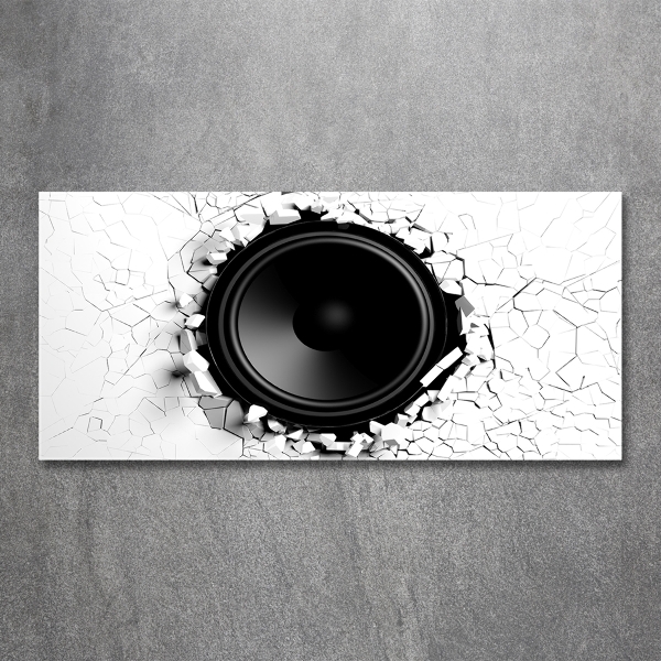 Wall art on glass Loudspeaker