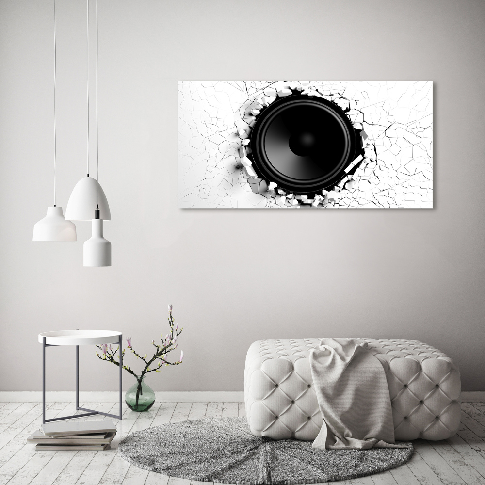 Wall art on glass Loudspeaker