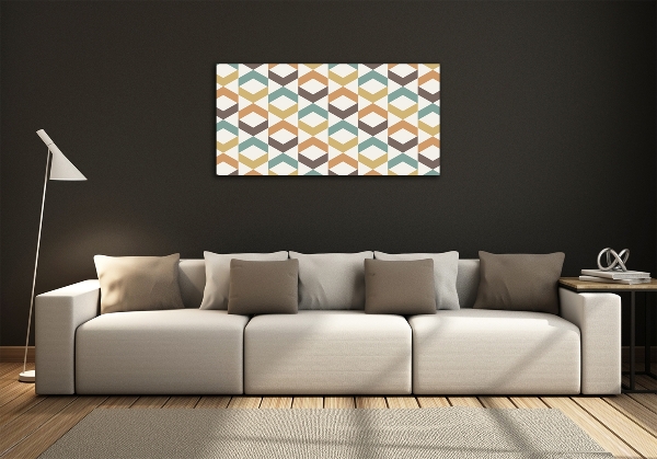 Wall art on glass Retro background