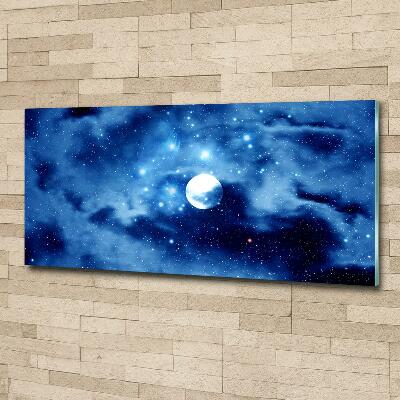 Glass art print Full moon