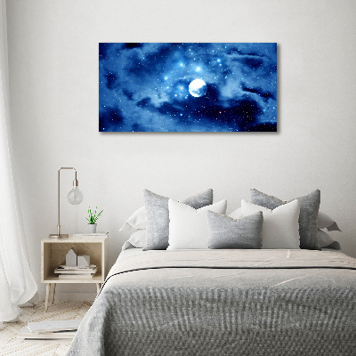 Glass art print Full moon