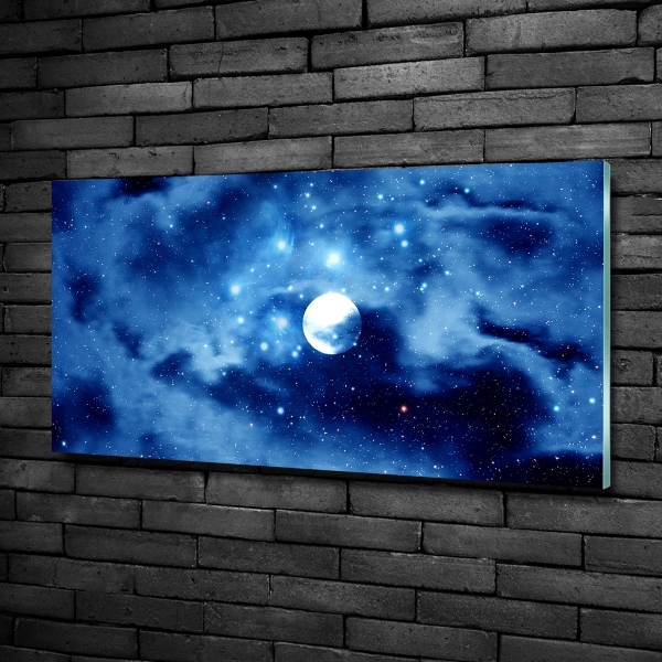 Glass art print Full moon