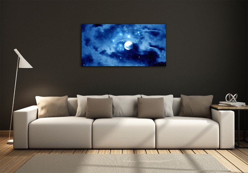 Glass art print Full moon