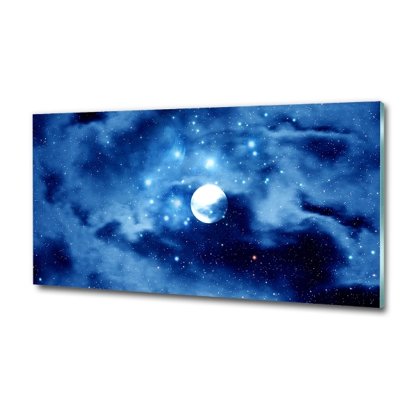 Glass art print Full moon