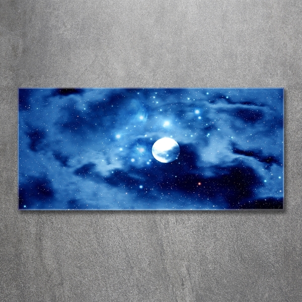 Glass art print Full moon