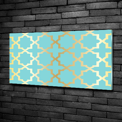 Glass wall art Arabic pattern