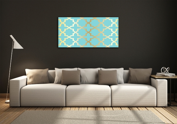 Glass wall art Arabic pattern