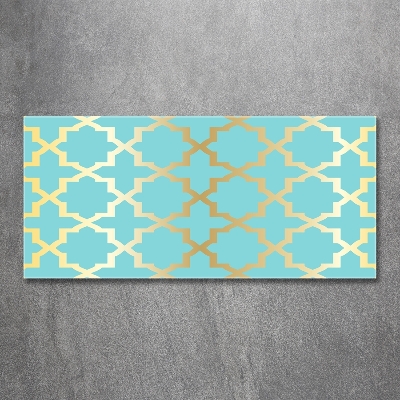 Glass wall art Arabic pattern