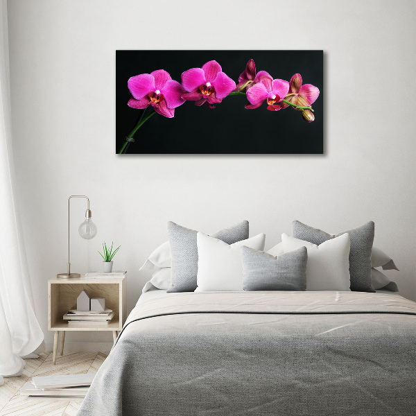 Wall art on glass Orchid