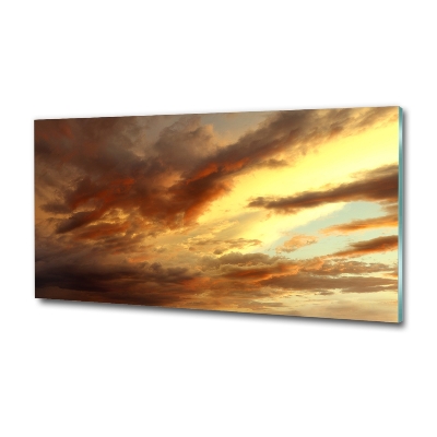 Wall art on glass Sunrise