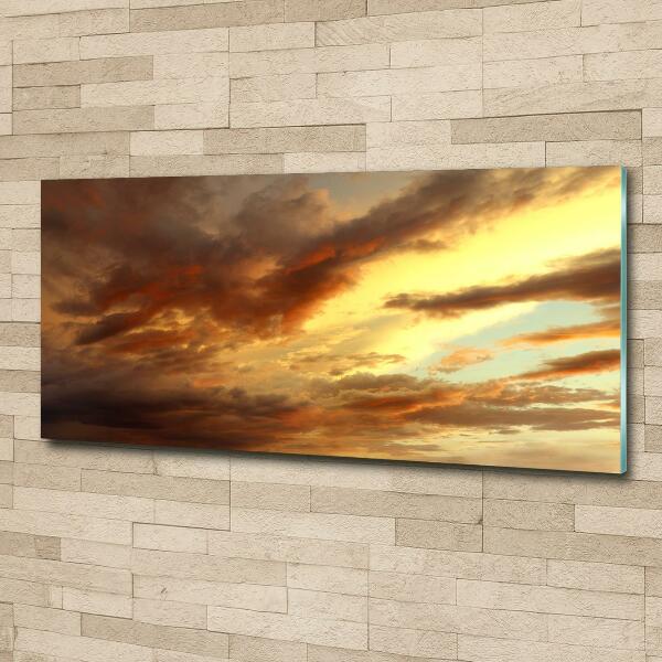 Wall art on glass Sunrise