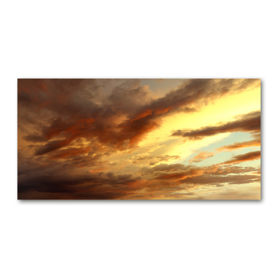 Wall art on glass Sunrise