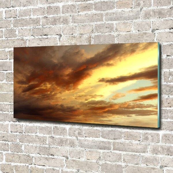 Wall art on glass Sunrise