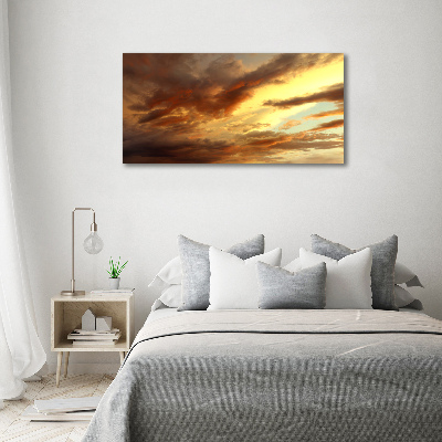 Wall art on glass Sunrise